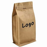 Square Bottom Food/Coffee Bag with Zipper