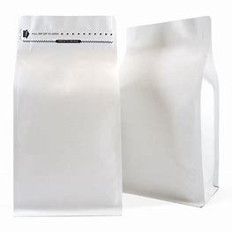 Square Bottom Food/Coffee Bag with Zipper